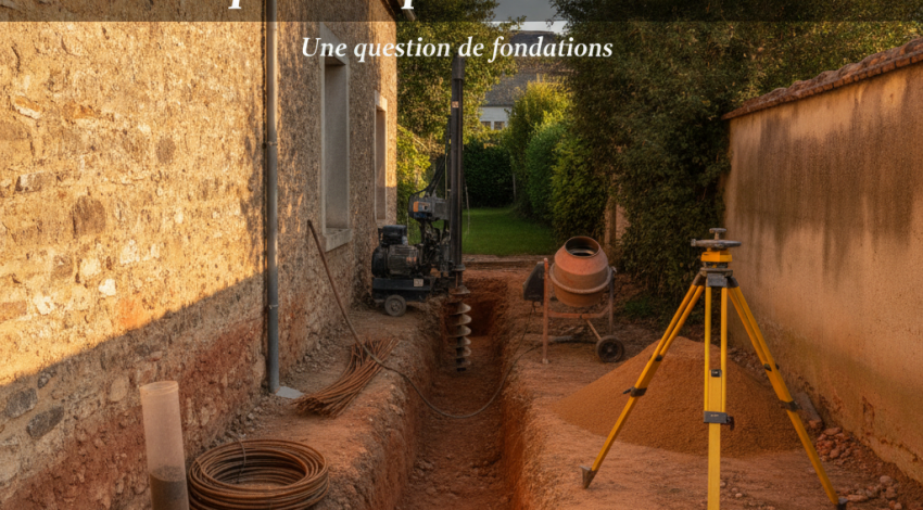 Micropieux, plots ou longrines : quelle reprise choisir ?